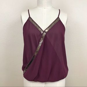 ASTR The Label Spaghetti Strap Surplice Cami